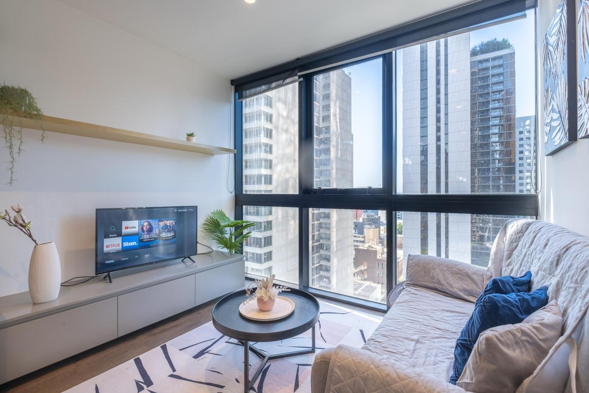 Relaxed 1Br1Ba City View Apt Wifi In Cbd Melbourne Luaran gambar